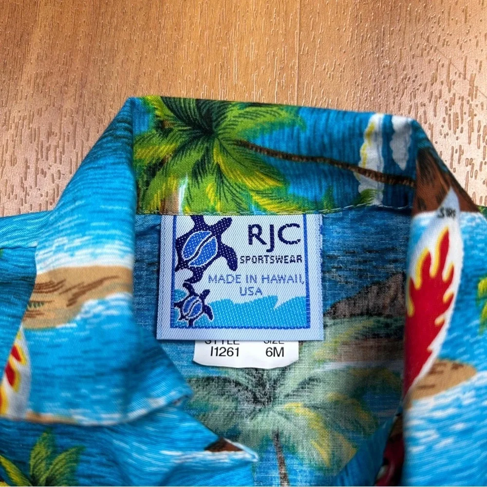 RJC Mini Island Toddler Boy's Clothes Set‎ Blue and Green